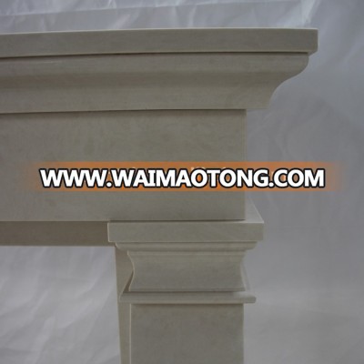 Man made micro marble fireplace mantel