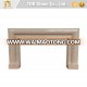 2017 latest style beige marble fireplace for custom home